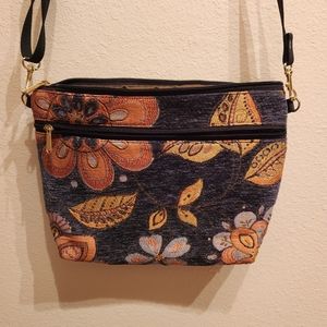 Danny K Beverly Hills crossbody frabic lined purse. Made in USA